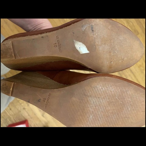 Le Chateau Peep-Toe Wedges - Picture 3 of 4